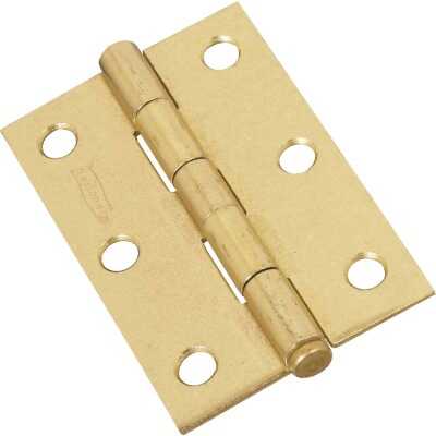 National 3 In. Brass Loose-Pin Narrow Hinge (2-Pack)